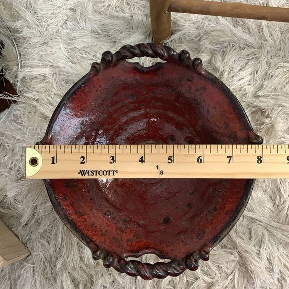 Handmade Artist Signed Stein Studio Art
Pottery Small Pedestal Bowl - Picture 17 of 17